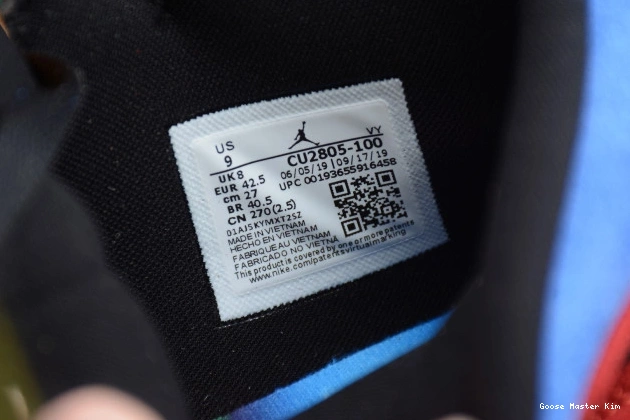 Fearless CU2805-100 Jordan SE Air Mid 1 Blue Great the 0714